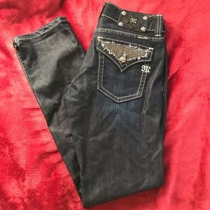 Dark wash skinny Miss Me jeans